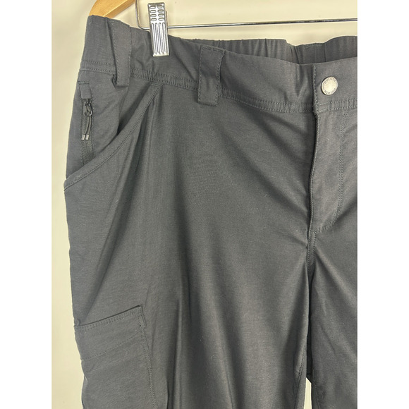 Duluth Trading Co. Dry on the Fly Capris Black Cargo Pants Women's Plus Size 16W - Picture 5 of 10